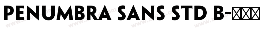Penumbra Sans Std B字体转换